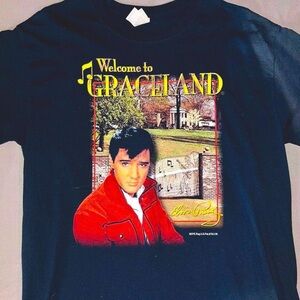 Vintage Welcome to Graceland Elvis Graphic T-Shirt